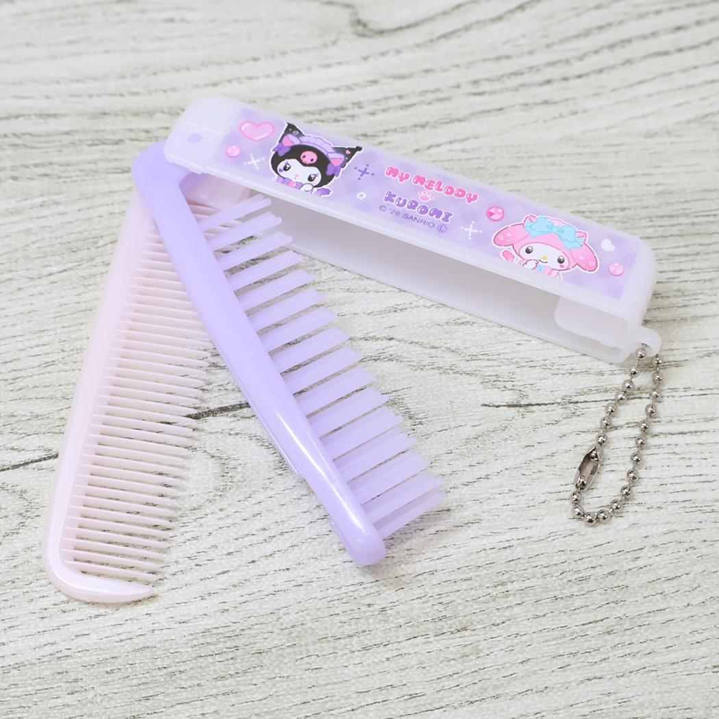マイメロディ クロミ ヘアブラシ 折りたたみブラシ＆コーム サンリオ カミオジャパン 折りたたみくし キャラクター グッズ メール便可 シネマコレクション