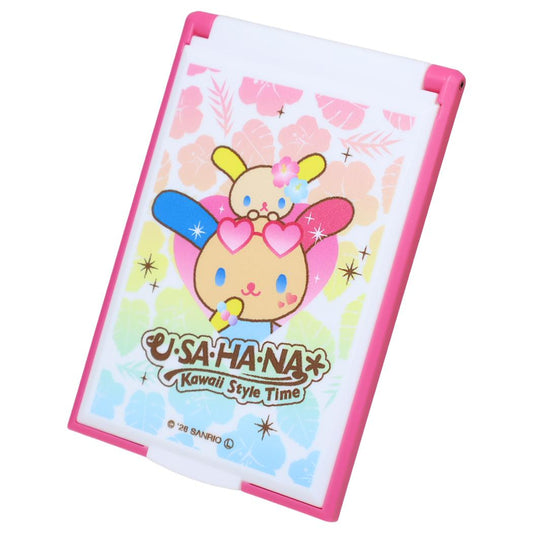 ウサハナ 手鏡 カードミラーS Kawaii Style Time サンリオ カミオジャパン コンパクトミラー キャラクター グッズ メール便可 シネマコレクション