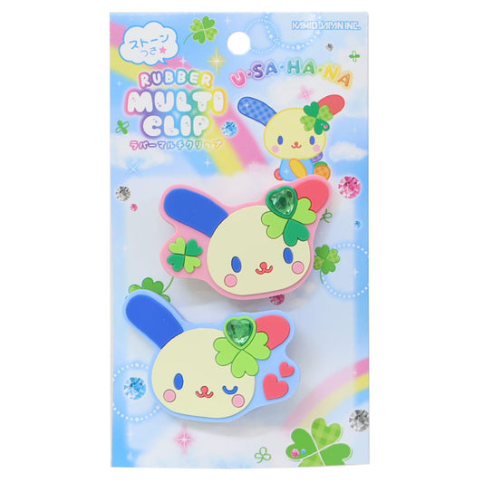ウサハナ ヘアアクセ ストーン付きマルチクリップ Happy Clover Days サンリオ カミオジャパン ヘアアクセサリー キャラクター グッズ メール便可 シネマコレクション