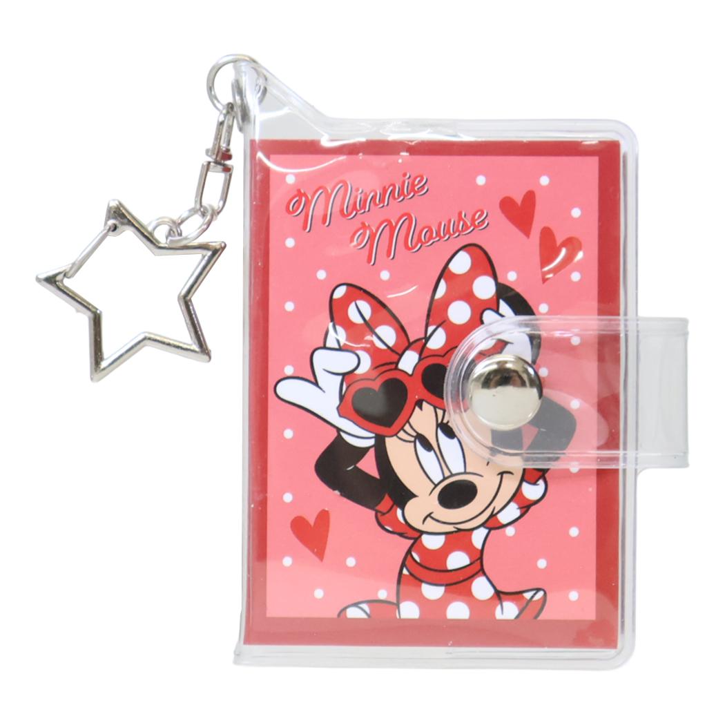 ディズニーキャラクター キーリング シールブックキーホルダー ミニーマウス Disney カミオジャパン