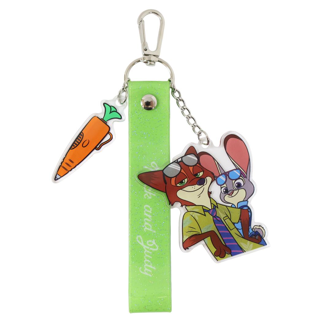 ディズニーキャラクター キーリング ラメタグキーホルダー ズートピア Disney カミオジャパン