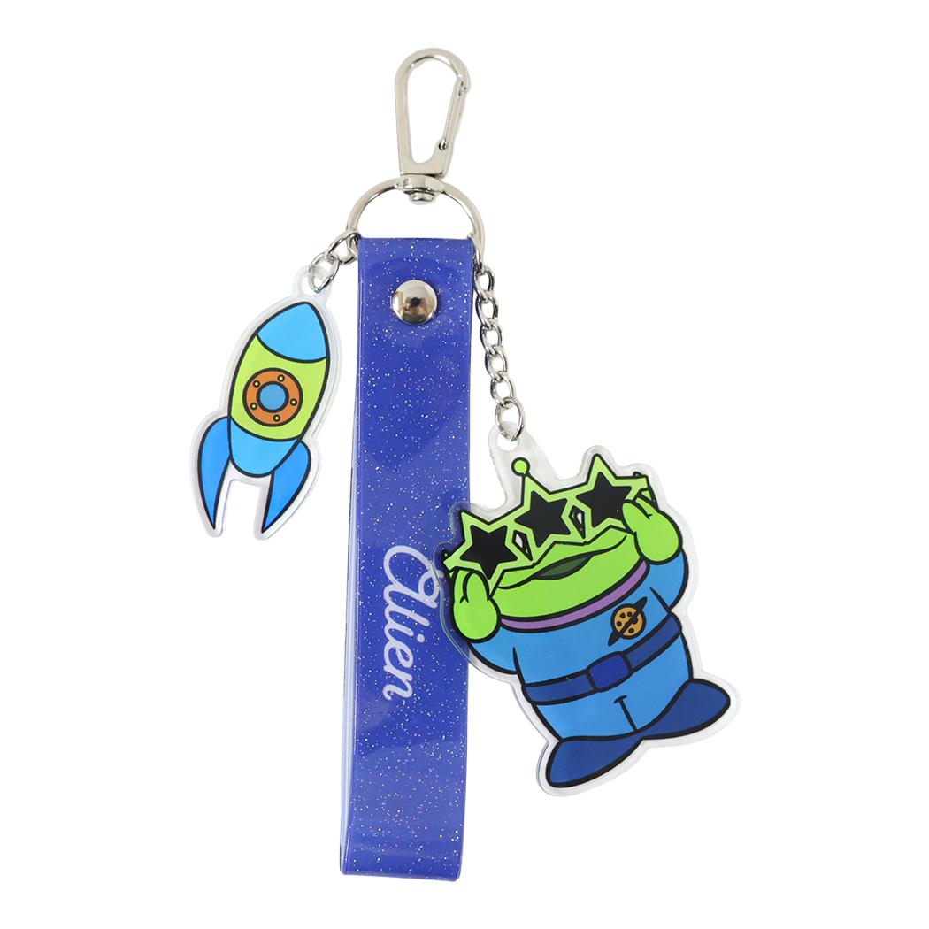 ディズニーキャラクター キーリング ラメタグキーホルダー トイストーリー Disney カミオジャパン