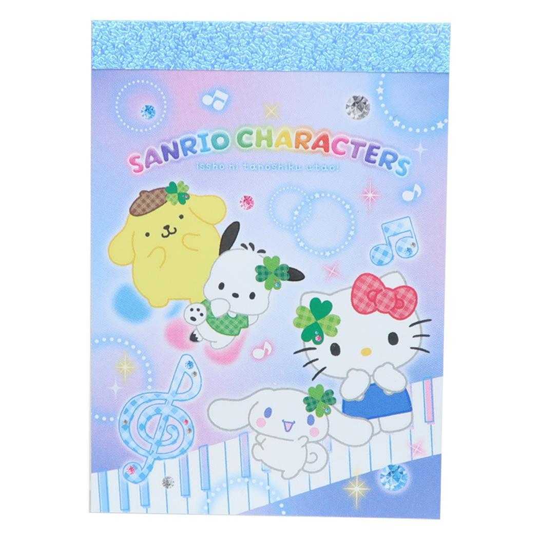 サンリオキャラクターズ メモ帳 メモミニ ミニミニメモ 平成ファンシー Colorful music world Sanrio カミオジャパン