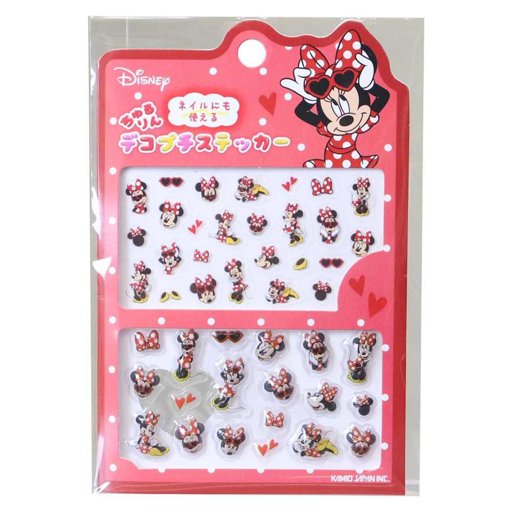 ディズニーキャラクター 立体ステッカー ちゅるりんデコプチステッカー ミニーマウス Disney カミオジャパン