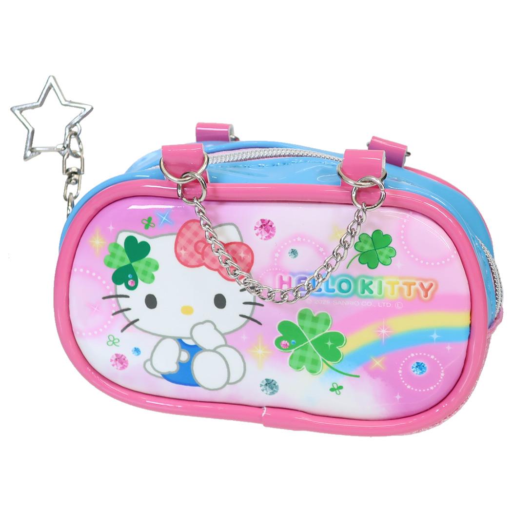 サンリオキャラクターズ ミニポーチ エナメルポーチキーホルダー 平成ファンシー ハローキティ Sanrio カミオジャパン