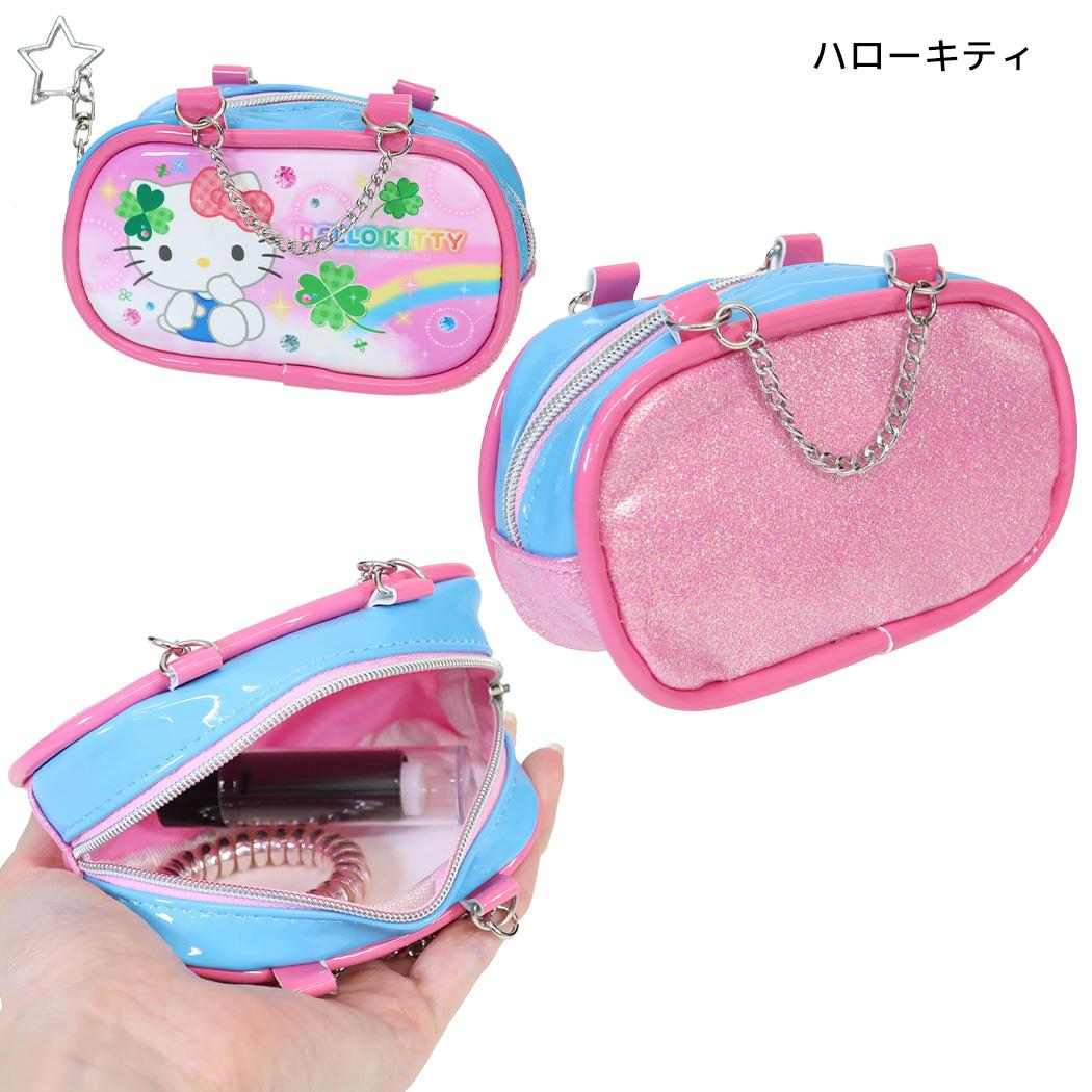 サンリオキャラクターズ ミニポーチ エナメルポーチキーホルダー 平成ファンシー ハローキティ Sanrio カミオジャパン