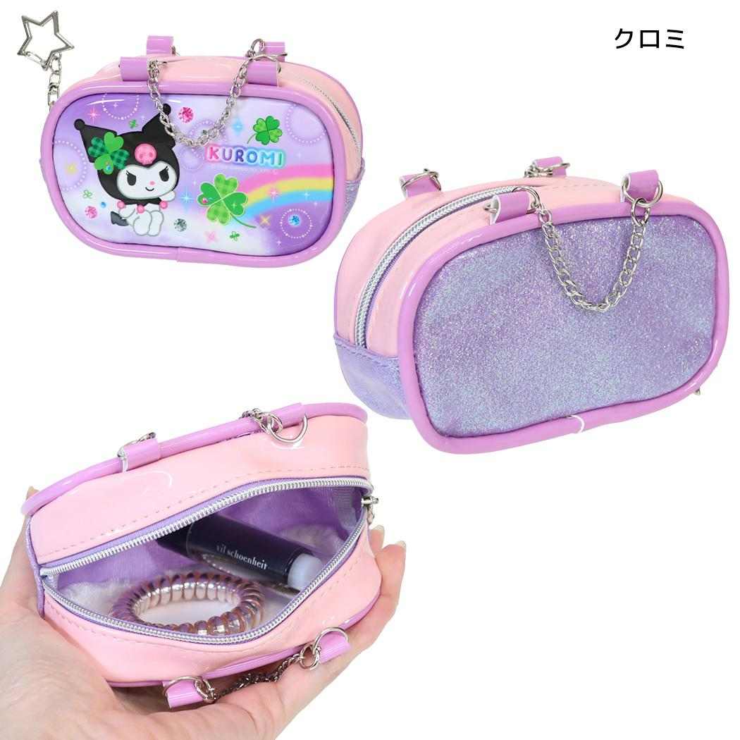 サンリオキャラクターズ ミニポーチ エナメルポーチキーホルダー 平成ファンシー クロミ Sanrio カミオジャパン