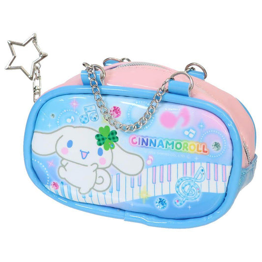 サンリオキャラクターズ ミニポーチ エナメルポーチキーホルダー 平成ファンシー シナモロール Sanrio カミオジャパン