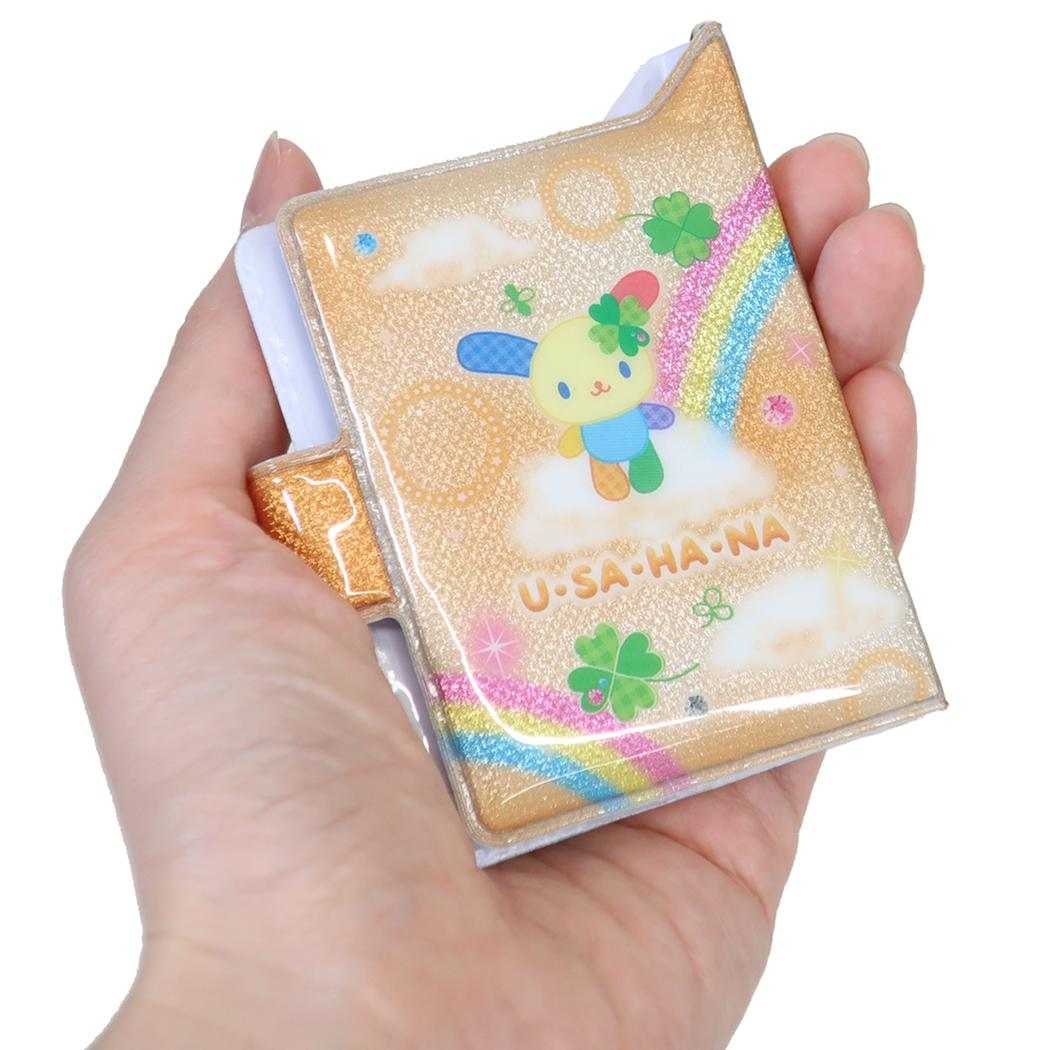 ウサハナ キーリング シールブックグリッターキーホルダー サンリオ カミオジャパン