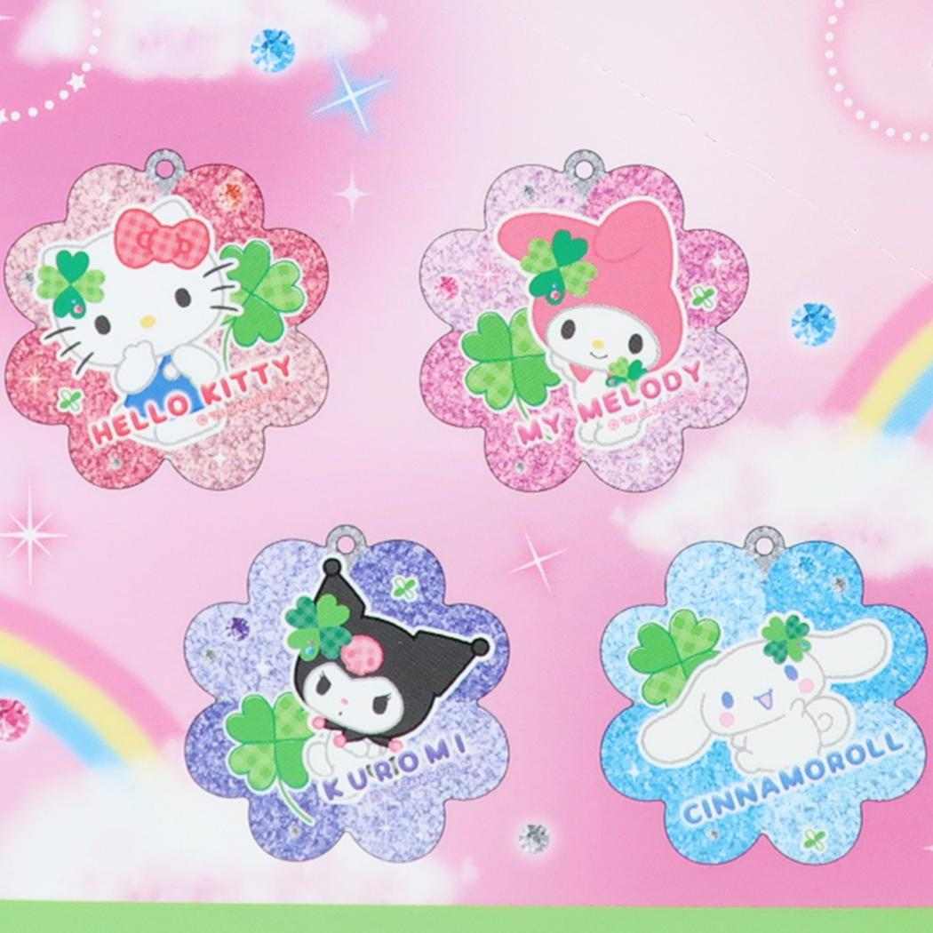 サンリオキャラクターズ キーリング トレーディンググリッターキーホルダー 平成ファンシー 全8種 BOX 8個入セット Sanrio カミオジャパン