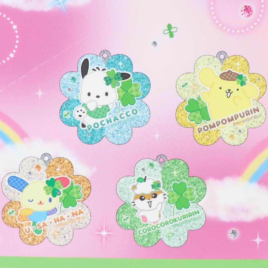 サンリオキャラクターズ キーリング トレーディンググリッターキーホルダー 平成ファンシー 全8種 単品 どれか1個 Sanrio カミオジャパン