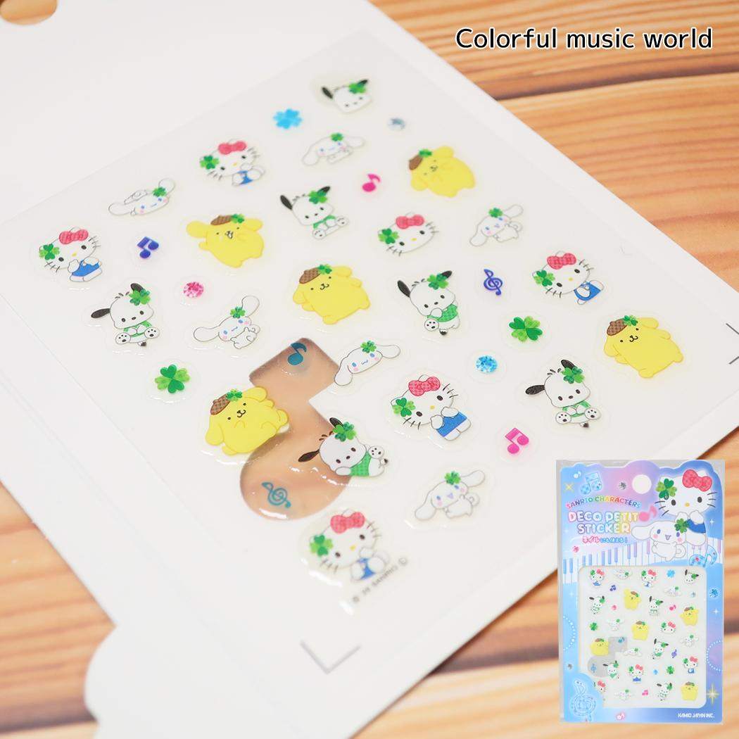 サンリオキャラクターズ ネイルシール デコプチステッカー 平成ファンシー Colorful music world Sanrio カミオジャパン
