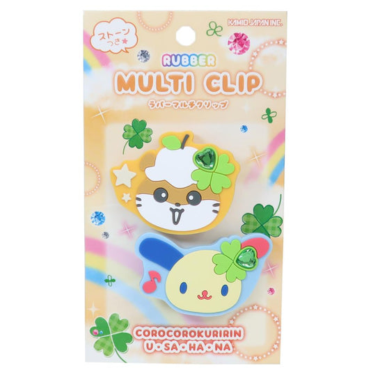 サンリオキャラクターズ ヘアアクセサリー ストーン付きマルチクリップ 平成ファンシー ウサハナ、コロコロクリリン Sanrio カミオジャパン