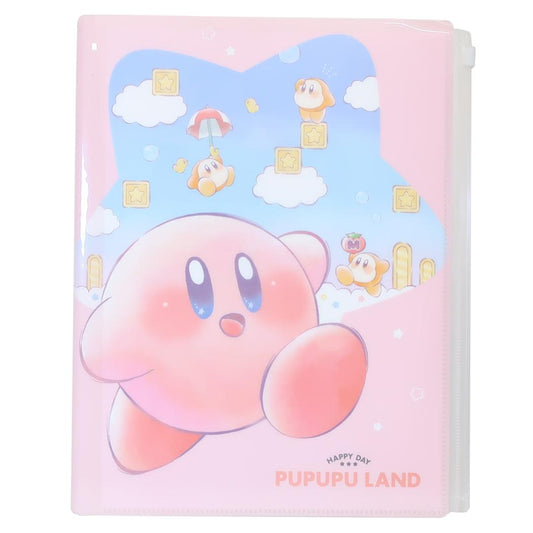 星のカービィ ポケットファイル ファスナー付き6ポケットクリアファイル A4 PUPUPU STAGE カミオジャパン