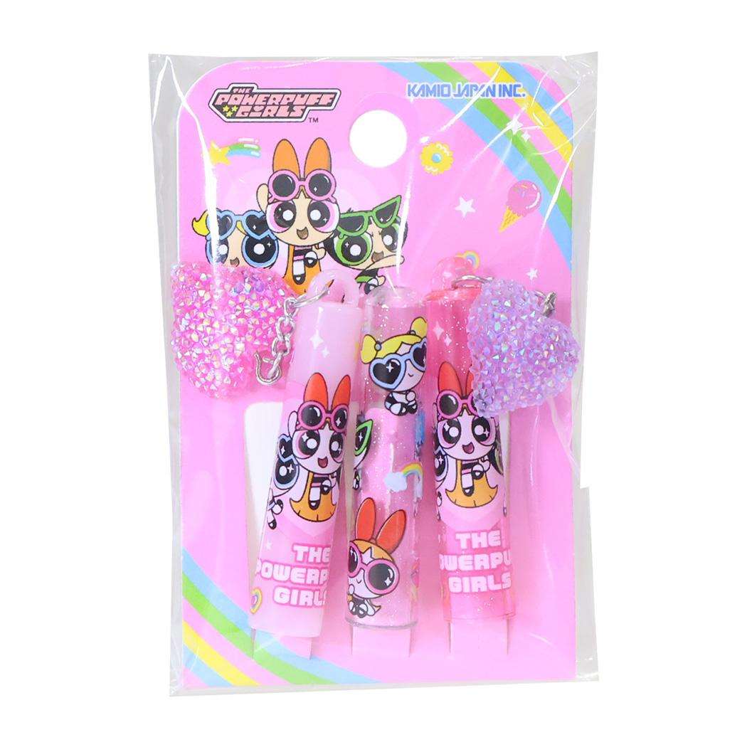 パワーパフガールズ 鉛筆キャップ きらめきチャームえんぴつカバー 3本セット カミオジャパン