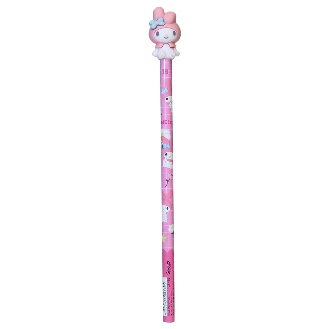 サンリオキャラクターズ 鉛筆 でかマスコットえんぴつ 2B 丸軸 マイメロディ Sanrio カミオジャパン