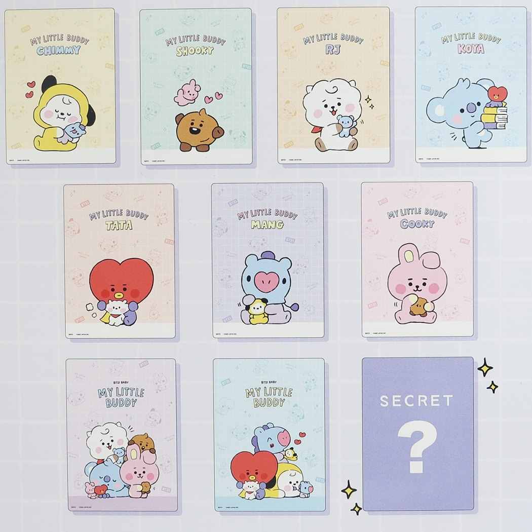 BT21 下敷き シークレット シタジキ 全10種 LINE FRIENDS カミオジャパン コレクション雑貨 キャラクター 商品 メール便可 シネマコレクション プレゼント 男の子 女の子 ギフト