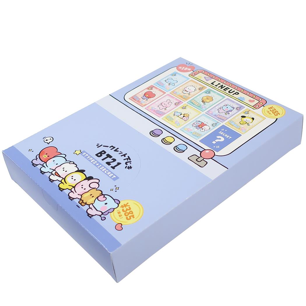 BT21 minini 下敷き シークレット下じき全10種 LINE FRIENDS カミオジャパン 新学期準備文具 キャラクター 商品 メール便可 シネマコレクション プレゼント 男の子 女の子 ギフト