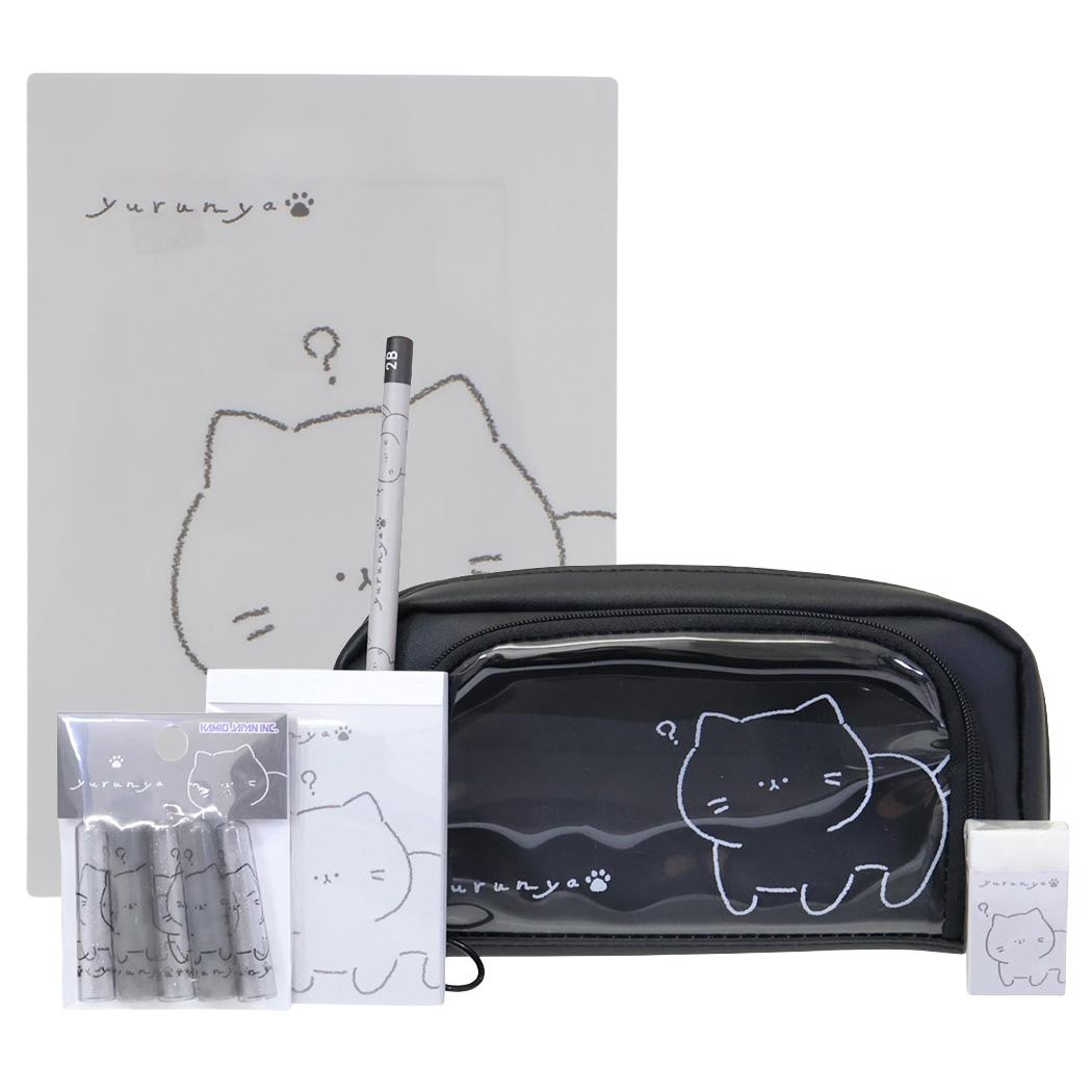 文具セット 6点文房具セット ゆるにゃー カミオジャパン 新学期準備文具 大容量 グッズ シネマコレクション
