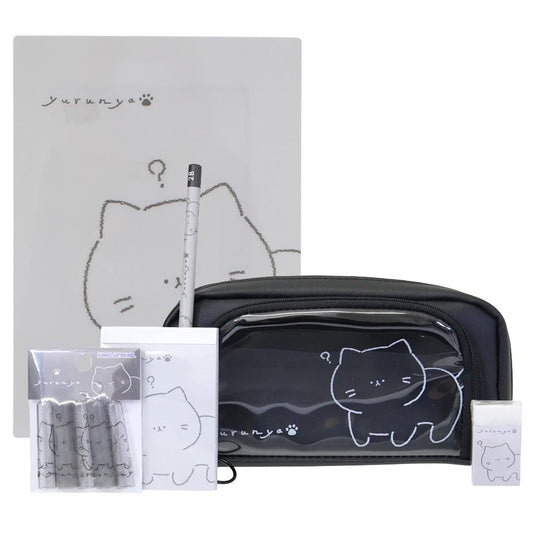 文具セット 6点文房具セット ゆるにゃー カミオジャパン 新学期準備文具 大容量 グッズ シネマコレクション