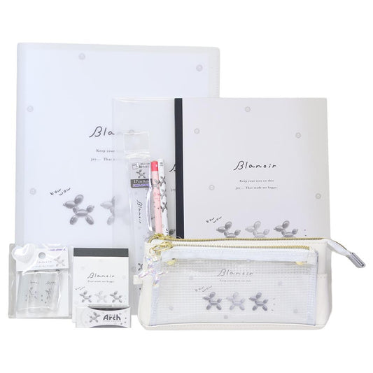Blanoir ブラノワール 文具セット 10点文房具セット バルーンドッグ カミオジャパン 新学期準備文具 かわいい グッズ シネマコレクション