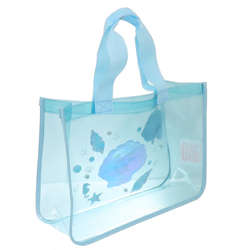 プールバッグ ホロトートバッグ シェル 高波クリエイト サマーレジャー用品 プール 海水浴 ビーチバッグ グッズ