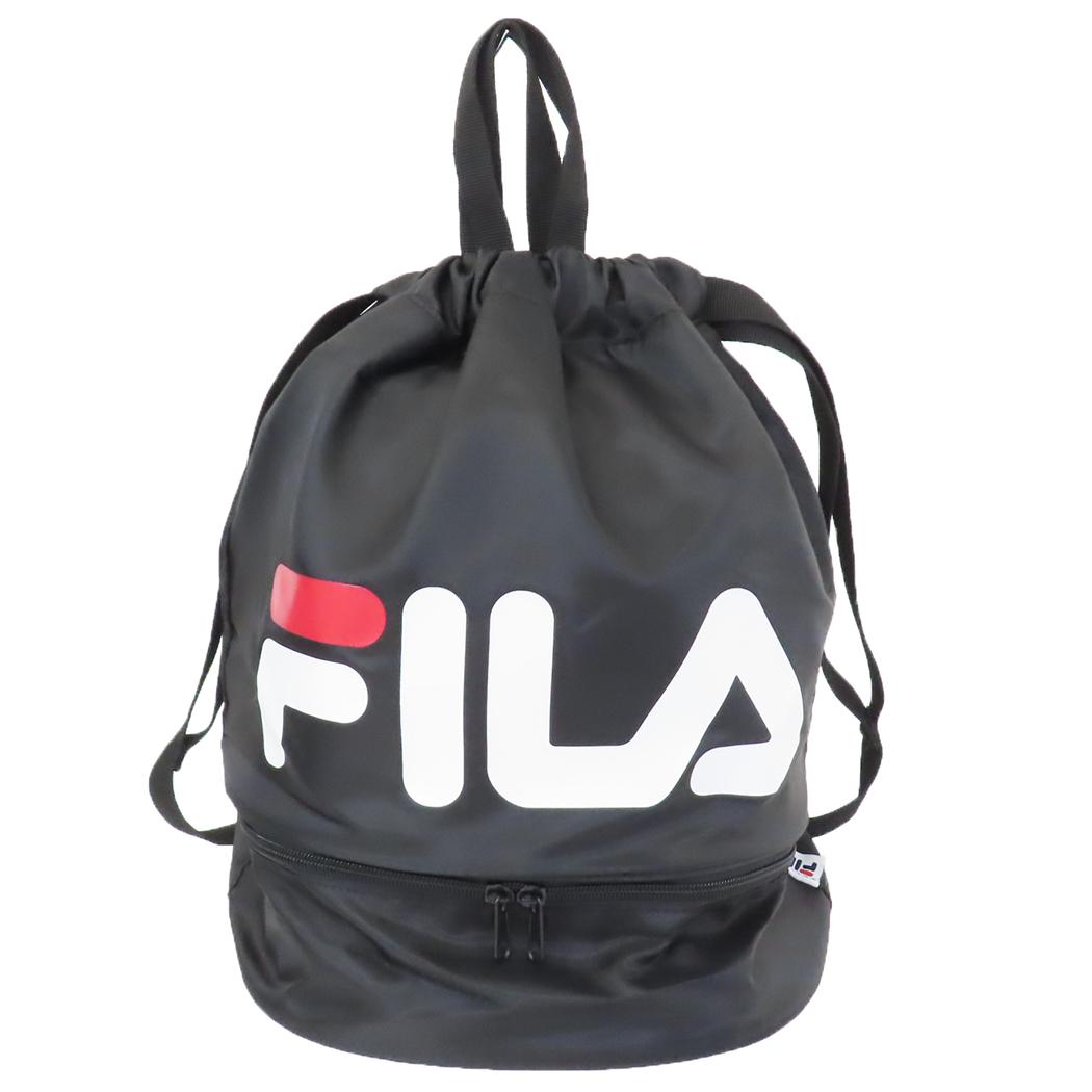 フィラ プールバッグ 2wayボンサック ブラック FILA 高波クリエイト 海プール サマーレジャー用品 スポーツ グッズ