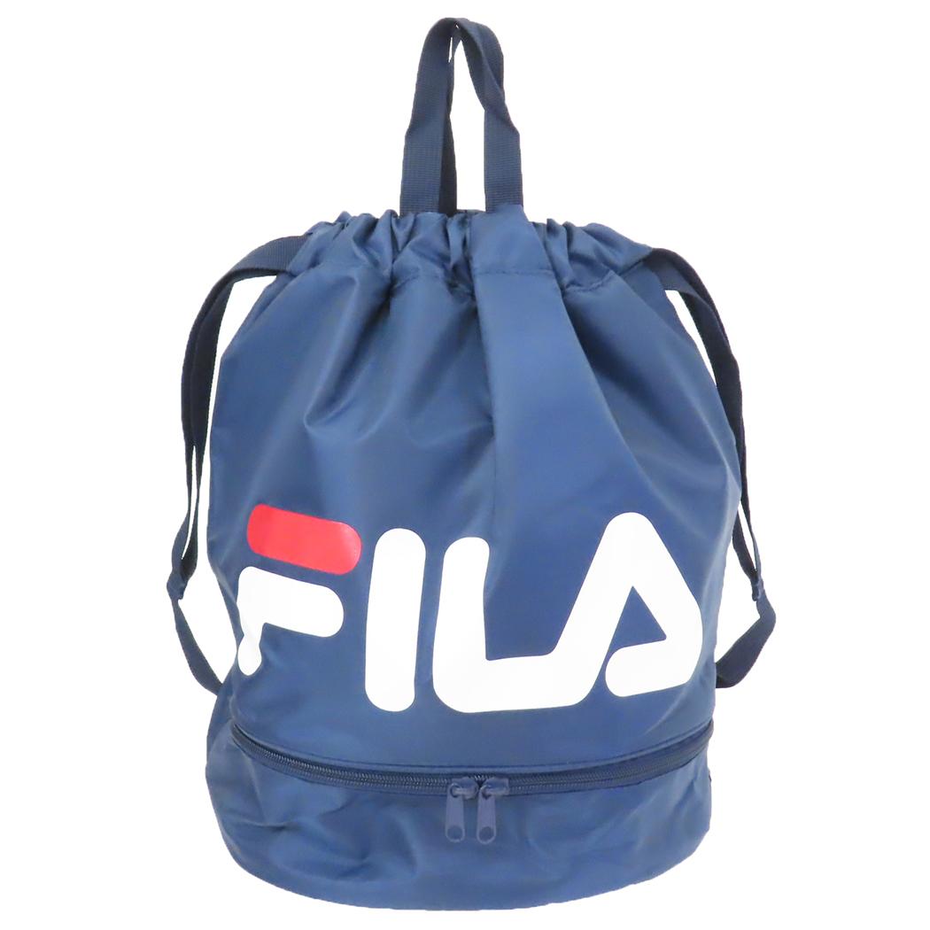 フィラ プールバッグ 2wayボンサック ネイビー FILA 高波クリエイト 海プール サマーレジャー用品 スポーツ グッズ
