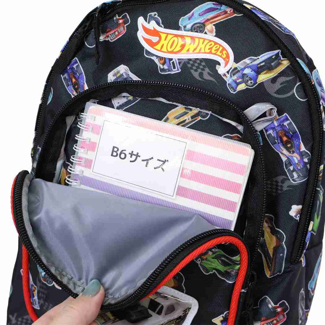 ホットウィール キッズデイパック リュックM 自動車 高波クリエイト 子供用 子ども リュックサック 男の子 キャラクター グッズ シネマコレクション