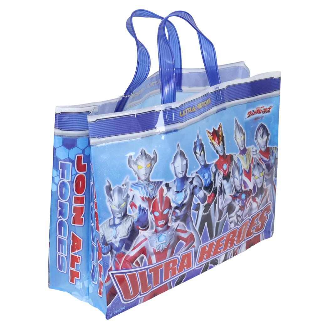 ウルトラヒーローズ プールバッグ マチアリトートバッグ 角型 特撮ヒーロー 高波クリエイト ビーチバッグ 海プール サマーレジャー用品 キャラクター グッズ シネマコレクション