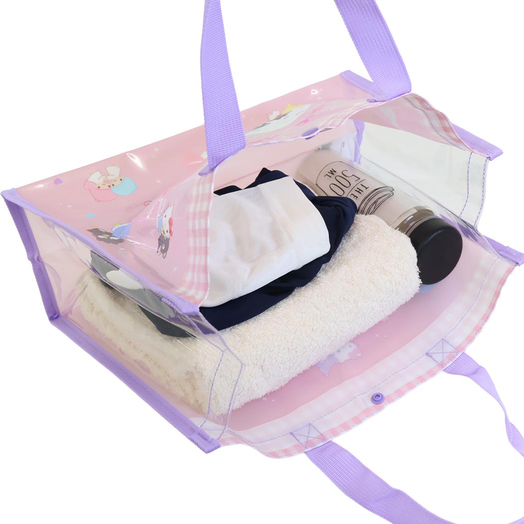 サンリオキャラクターズ プールバッグ 縫製トートバッグ Sanrio 高波クリエイト ビーチバッグ 海プール サマーレジャー用品 キャラクター グッズ シネマコレクション