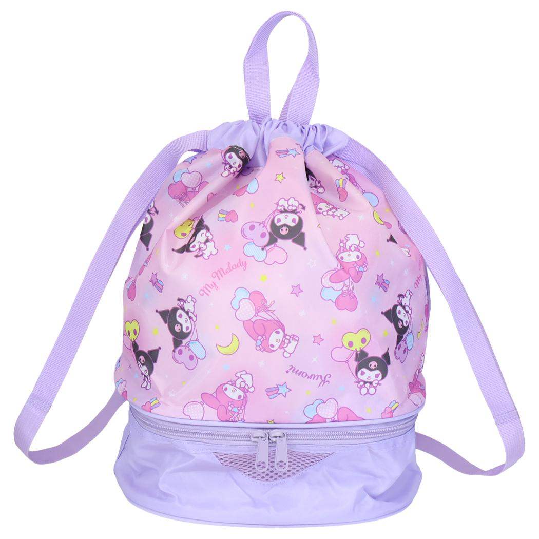 マイメロディ＆クロミ プールバッグ 2wayボンサック 2層式 サンリオ 高波クリエイト ビーチバッグ 海プール サマーレジャー用品 キャラクター グッズ シネマコレクション