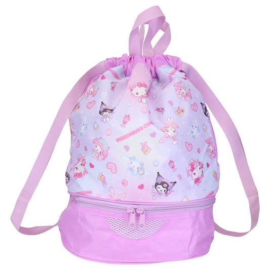 サンリオキャラクターズ プールバッグ 2wayボンサック 2層式 Sanrio 高波クリエイト ビーチバッグ 海プール サマーレジャー用品 キャラクター グッズ シネマコレクション