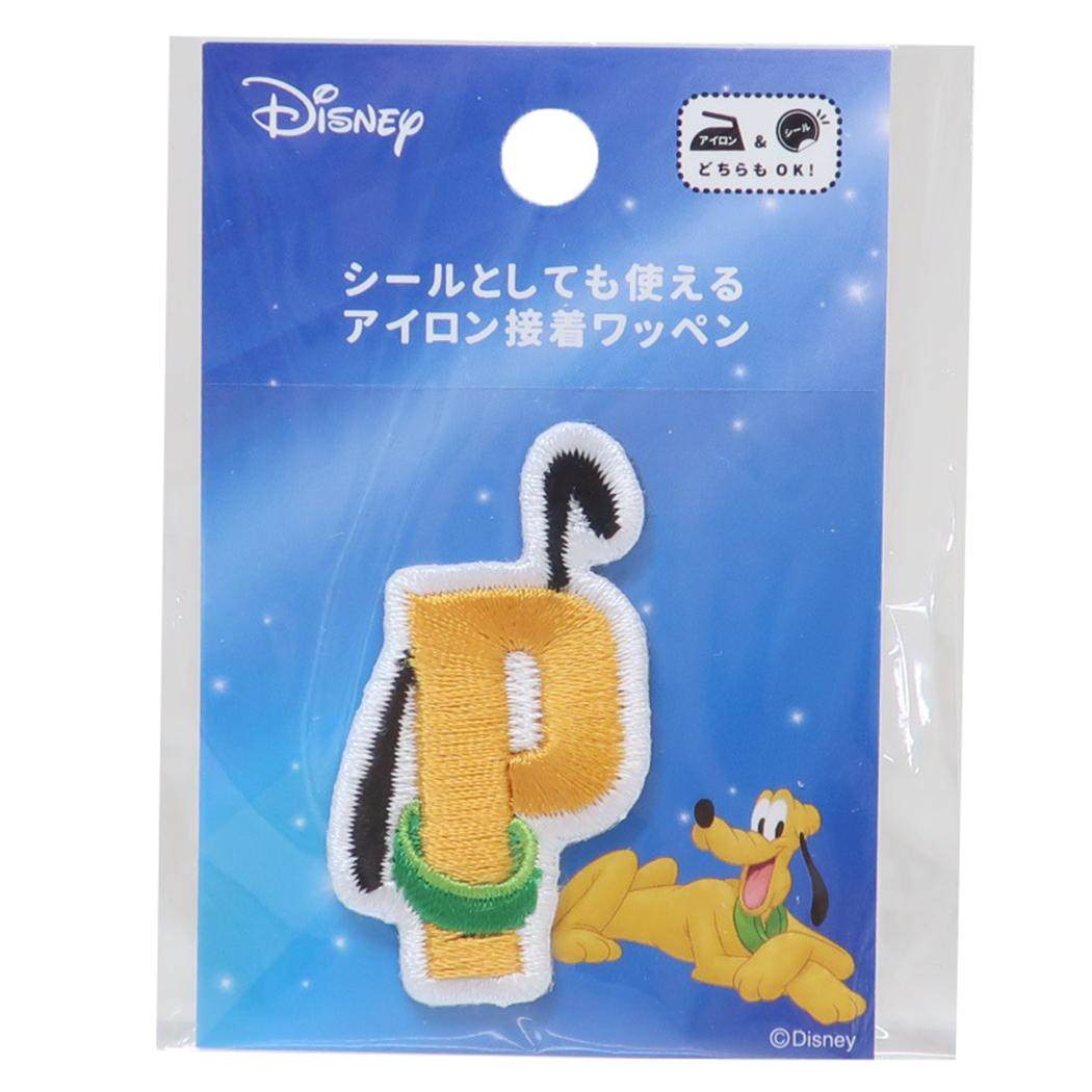 プルート ワッペン アルファベットワッペン P ディズニー 社コッカ 手芸用品 キャラクター グッズ メール便可 シネマコレクション