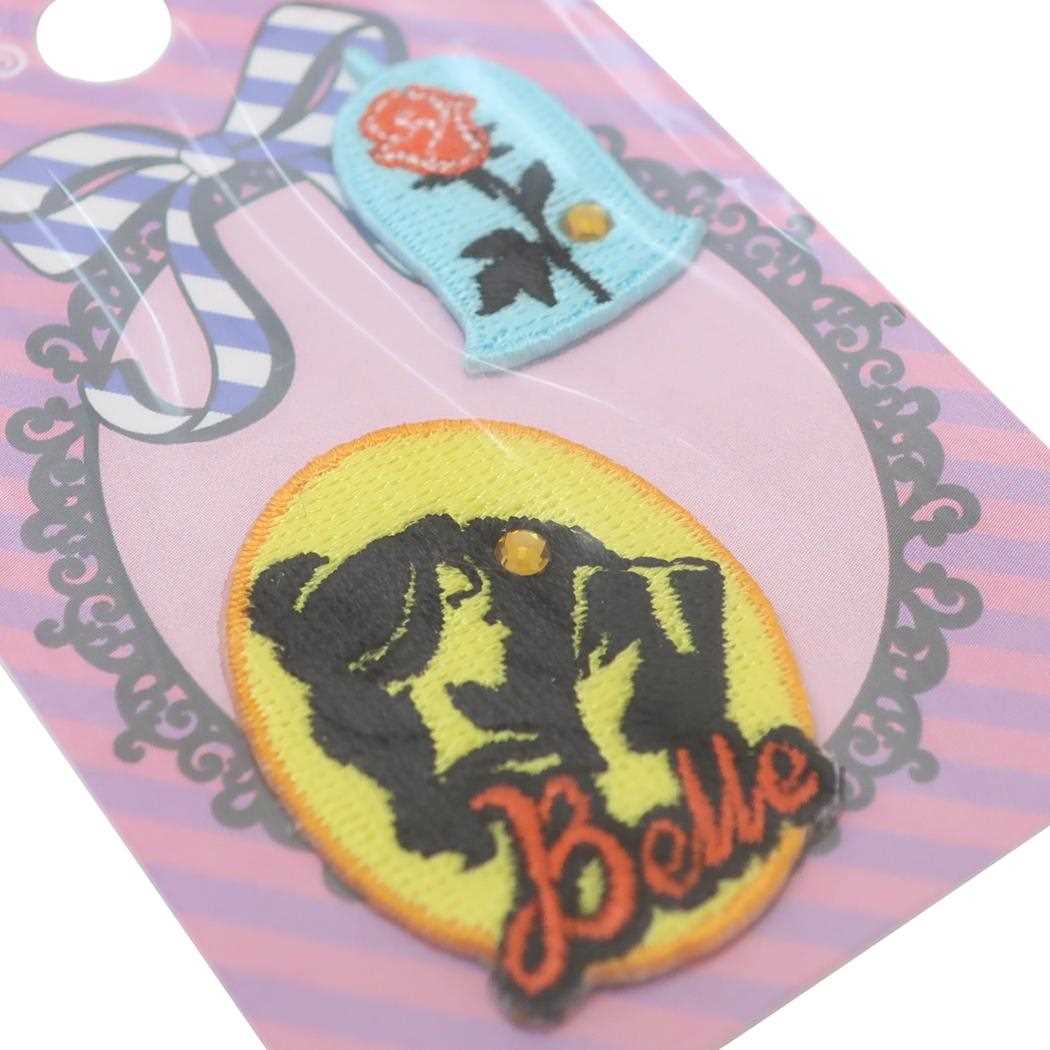 美女と野獣 ワッペン ぷちぷんと 2枚入り ベル ディズニープリンセス 社コッカ 手芸用品 刺繍 ししゅう キャラクター グッズ メール便可 シネマコレクション