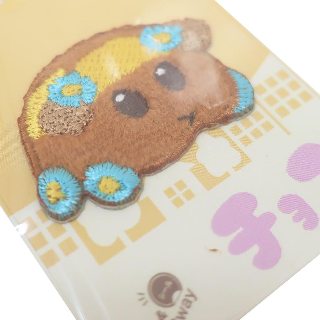 PUIPUIモルカー ワッペン ふわふわワッペン ぷちぷんと チョコ 社コッカ 手芸用品 刺繍 ししゅう キャラクター グッズ メール便可 シネマコレクション