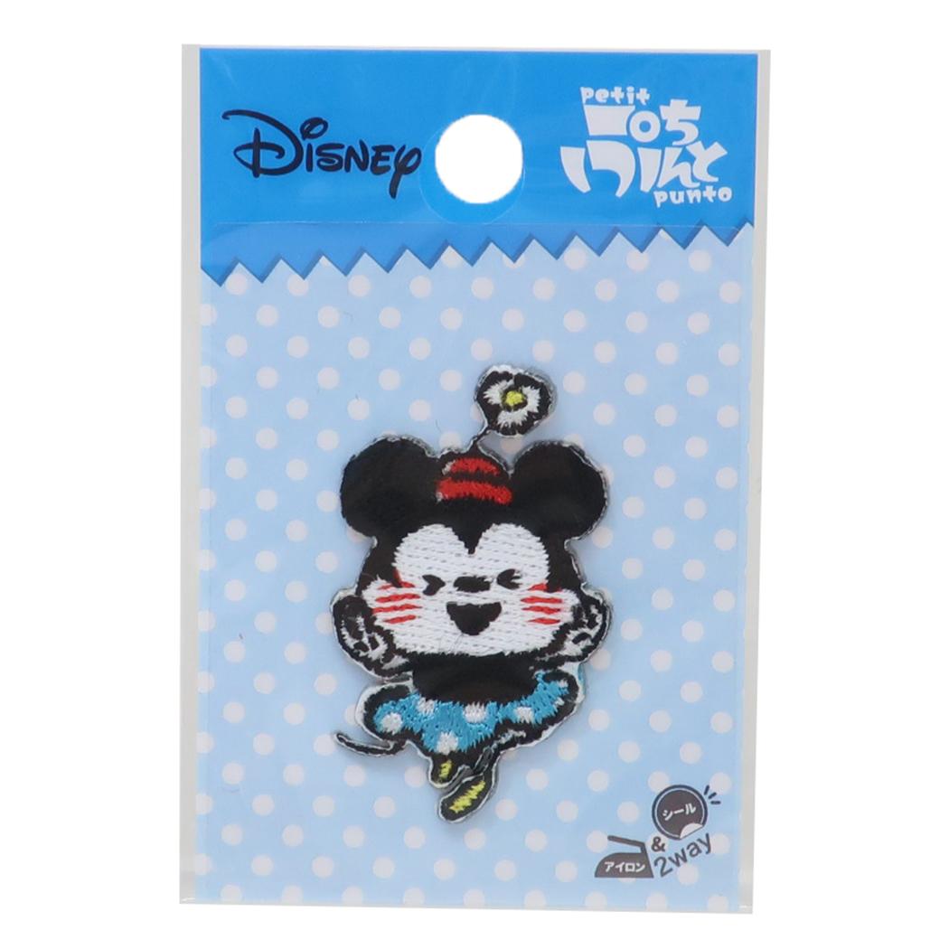 ミニーマウス ワッペン ぷちぷんと カナヘイ画シリーズ ディズニー 社コッカ 手芸用品 刺繍 ししゅう キャラクター グッズ メール便可 シネマコレクション