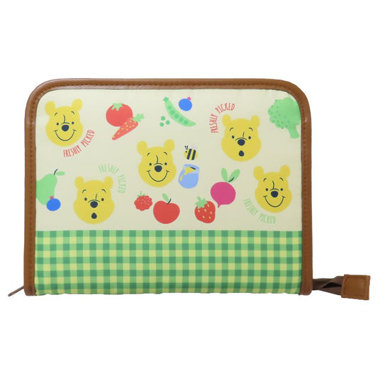 くまのプーさん 母子手帳ケース ファスナージャバラマルチケース 野菜柄 ディズニー クーザ 通帳 おくすり手帳 ポーチ キャラクター グッズ メール便可 シネマコレクション