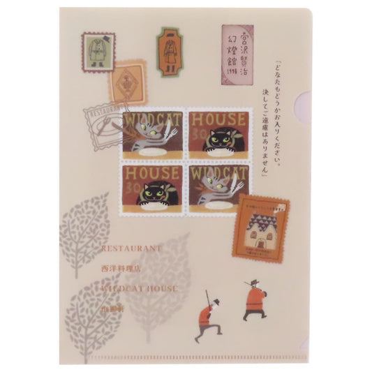 宮沢賢治 幻燈館1998 クリアフォルダー クリアファイル A5 注文の多い料理店 新入学 木野瀬印刷 新学期準備文具 かわいい グッズ メール便可 シネマコレクション