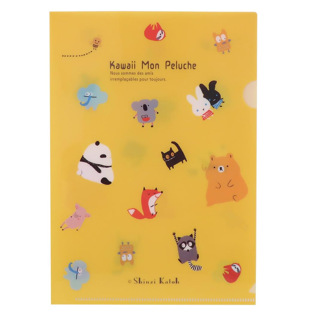 Shinzi Katoh シンジ カトウ クリアファイル A5クリアファイル Kawaii Mon Peluche friends 木野瀬印刷