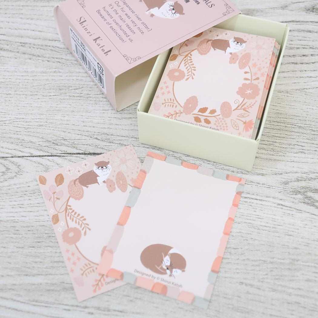メモ帳 ブックメモ 日本の絶滅危惧種 木野瀬印刷 文具 かわいい グッズ シネマコレクション