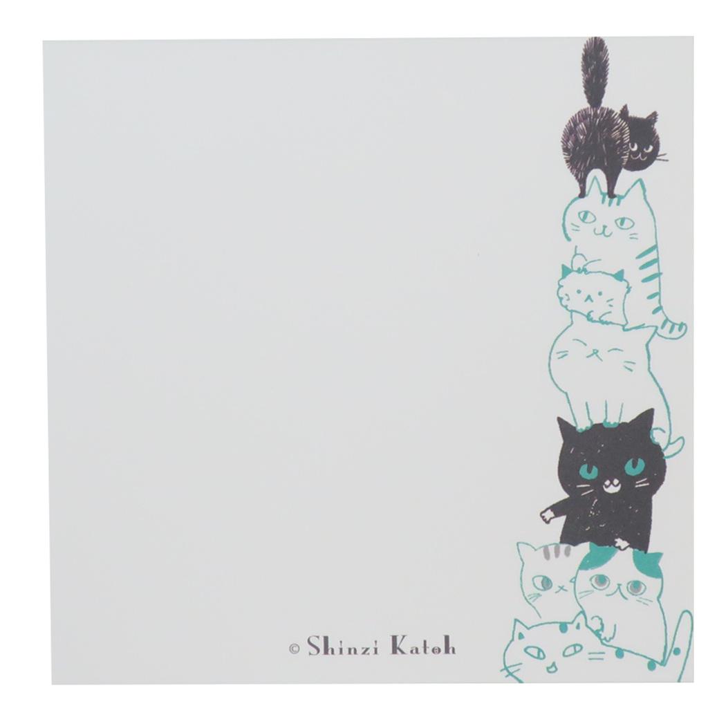 キャットヒル メモ帳 ブロックメモ イエロー 木野瀬印刷 事務用品 かわいい グッズ メール便可 シネマコレクション