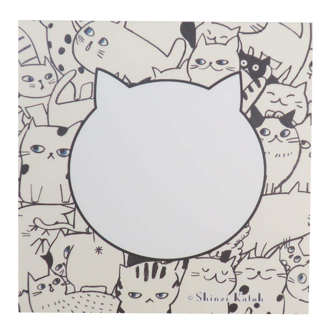 キャットヒル メモ帳 ブロックメモ ブラック 木野瀬印刷 事務用品 かわいい グッズ メール便可 シネマコレクション