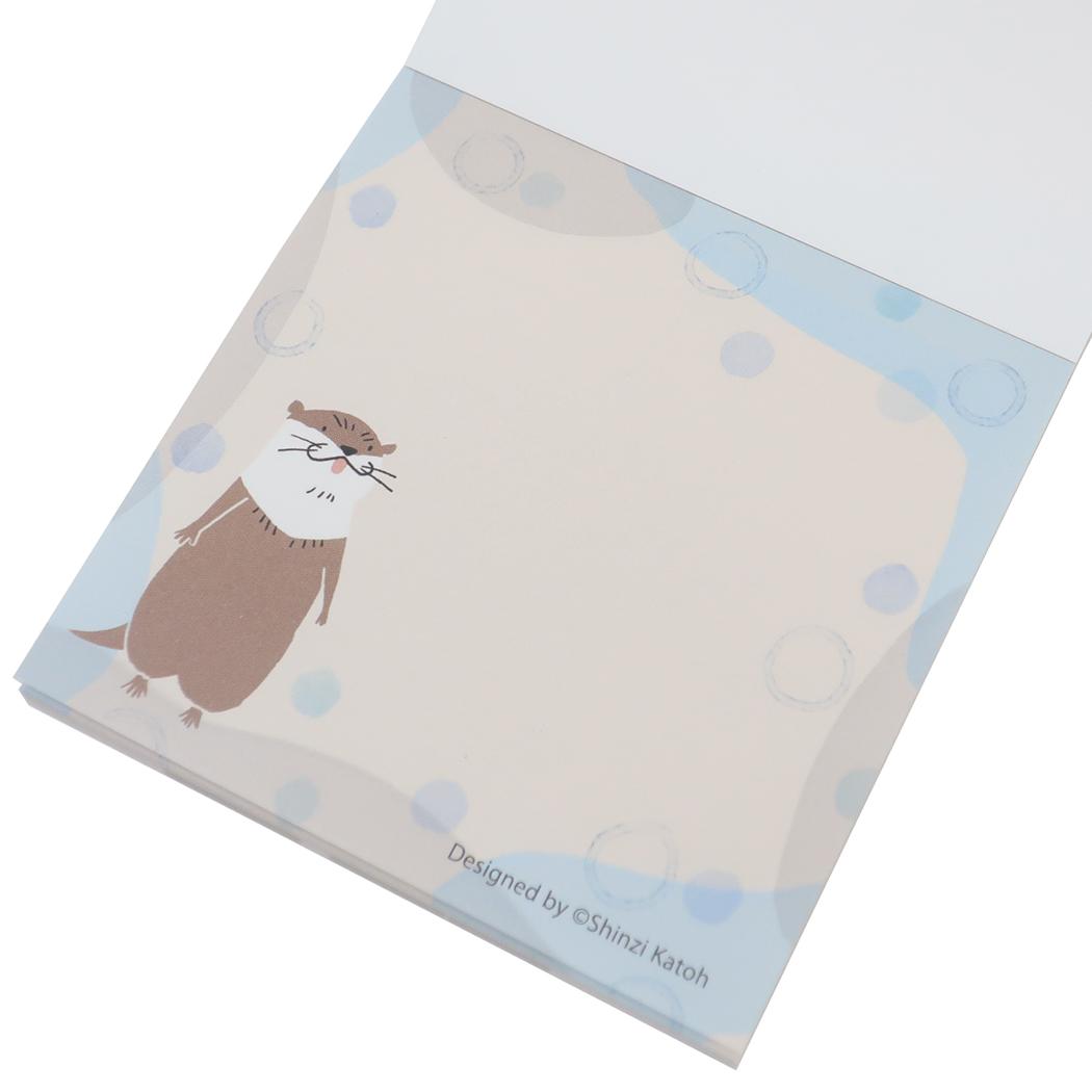 メモ帳 ブロックメモ 日本の絶滅危惧種 木野瀬印刷 事務用品 かわいい グッズ メール便可 シネマコレクション
