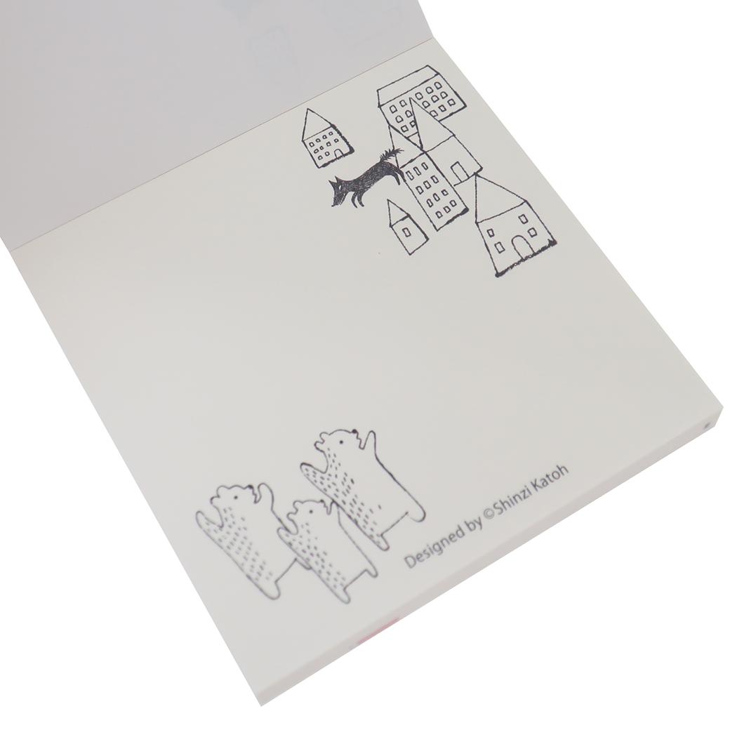 メモ帳 ブロックメモ 赤ずきん ちょっとひと休み 木野瀬印刷 事務用品 かわいい グッズ メール便可 シネマコレクション