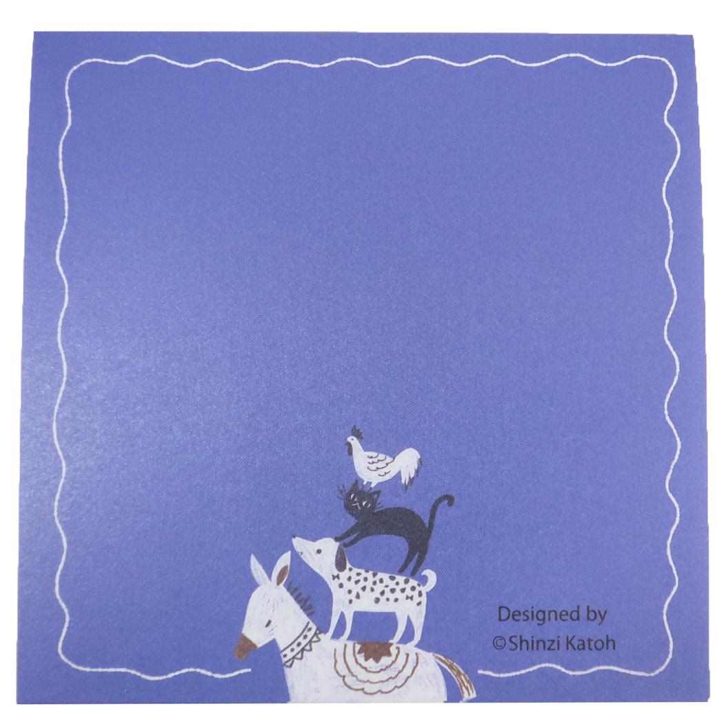 Shinzi Katoh シンジ カトウ メモ帳 ブロックメモ グリム童話 ブレーメンの音楽隊 2 木野瀬印刷 事務用品 かわいい グッズ メール便可 シネマコレクション