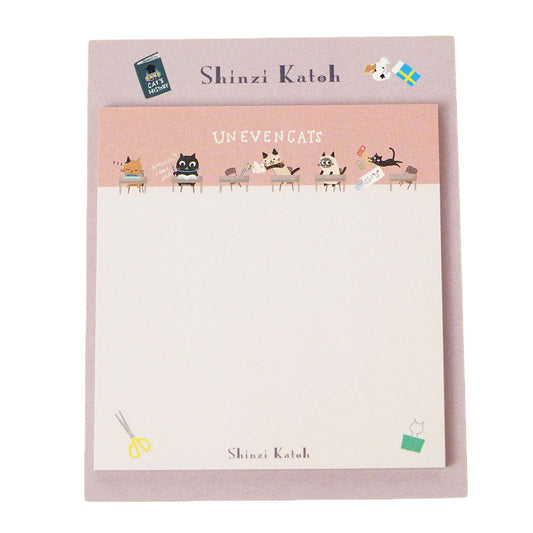 付箋 ふせん UNEVEN CATS school 木野瀬印刷 新学期準備文具 かわいい グッズ メール便可 シネマコレクション