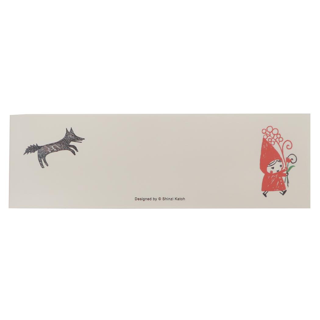 メモ帳 一筆メモ 赤ずきん 花束を 木野瀬印刷 文具 かわいい グッズ メール便可 シネマコレクション