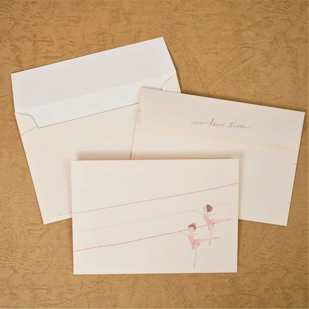 手紙セット レターセット アラベスク バレエ 木野瀬印刷 便箋＆封筒 かわいい グッズ メール便可 シネマコレクション