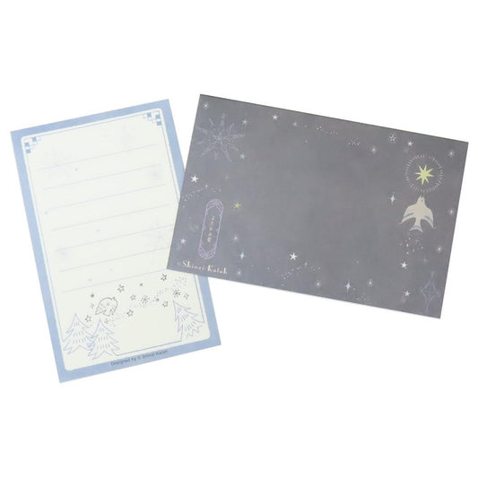 宮沢賢治 幻燈館1998 手紙セット レターセット よだかの星II 木野瀬印刷 便箋＆封筒 おしゃれ 文具 グッズ メール便可 シネマコレクション